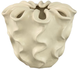 PTMD Bloempot Rudie - 23x23x20 cm - Keramiek - Creme