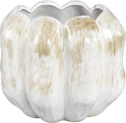 PTMD Bloempot Seattle - 26x26x23 cm - Keramiek - Parel