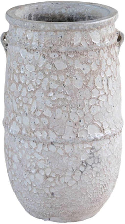 PTMD Bloempot Serennah - 40x40x68 cm - Keramiek - Wit