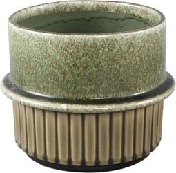 PTMD Bloempot Shaunny - 20x20x16 cm - Keramiek - Groen