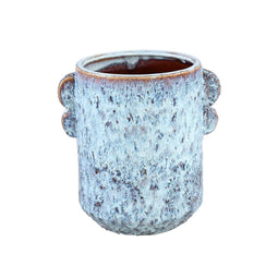 PTMD Bloempot Shay - 18x14x19 cm - Keramiek - Blauw