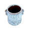 PTMD Bloempot Shay - 18x14x19 cm - Keramiek - Blauw