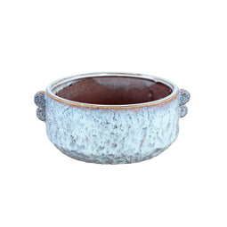 PTMD Bloempot Shay - 23x20x9 cm - Keramiek - Blauw