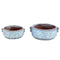 PTMD Bloempot Shay - 23x20x9 cm - Keramiek - Blauw