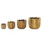 PTMD Bloempot Sigurdur - 18x18x17 cm - Keramiek - Goud