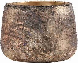 PTMD Bloempot Simona - 31x31x22 cm - Ijzer - Goud