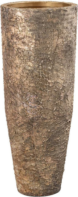 PTMD Bloempot Simona - 34x34x84 cm - Ijzer - Goud