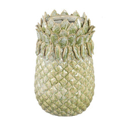 PTMD Bloempot Tamiah - 17x17x27 cm - Keramiek - Groen