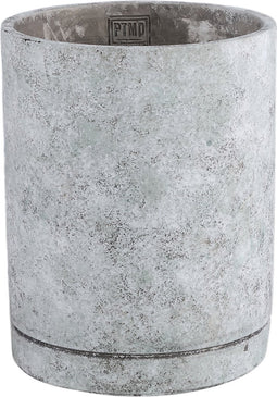 PTMD Bloempot Vik - 20x20x25 cm - Cement - Grijs