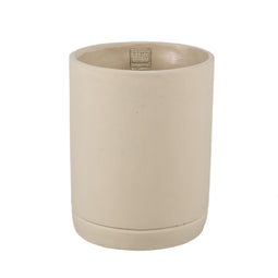 PTMD Bloempot Vik - 20x20x25 cm - Cement - Taupe