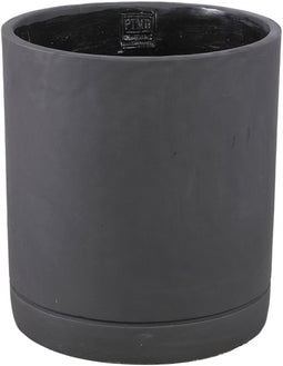 PTMD Bloempot Vik - 24x24x27 cm - Cement - Donker paars