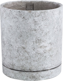 PTMD Bloempot Vik - 24x24x27 cm - Cement - Grijs