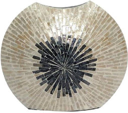 PTMD Bloempot Vojtech - 45x15x40 cm - Polyester - Wit