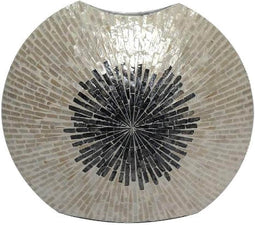 PTMD Bloempot Vojtech - 60x15x53 cm - Polyester - Wit