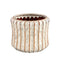 PTMD Bloempot Xakie - 19x19x16 cm - Keramiek - Creme