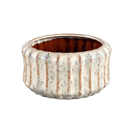PTMD Bloempot Xakie - 20x20x10 cm - Keramiek - Creme