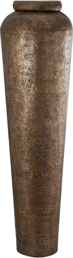 PTMD Bloempot Zavir - 50x50x173 cm - Aluminium - Goud