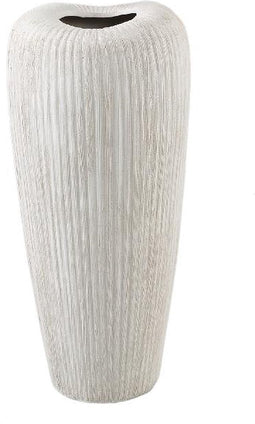 PTMD Bloempot Zinet - 16x16x38 cm - Keramiek - Creme