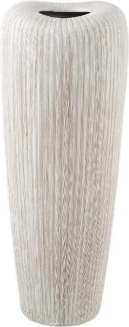 PTMD Bloempot Zinet - 17x17x45 cm - Keramiek - Creme