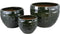 PTMD Bobi Green Ceramic Pot Round Square Pattern SV3