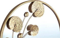 PTMD Bode Spiegel - 62 x 4 x 62 cm - Metaal - Goud