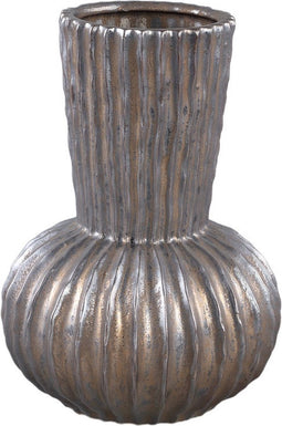 PTMD Bodi Bloempot - 21 x 21 x 28 cm - Keramiek - Brons