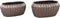 PTMD Bodi Bronze Ceramic Pot Oval Ribbed L