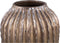 PTMD Bodi Bronze Ceramic Pot Round Bulb Ribbed L