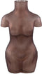 PTMD Body Brown Glass Vase Torso Shape