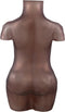 PTMD Body Brown Glass Vase Torso Shape