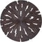 PTMD Bonte Brown MDF Wall Panel Wavy Carved Round L