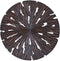 PTMD Bonte Brown MDF Wall Panel Wavy Carved Round S