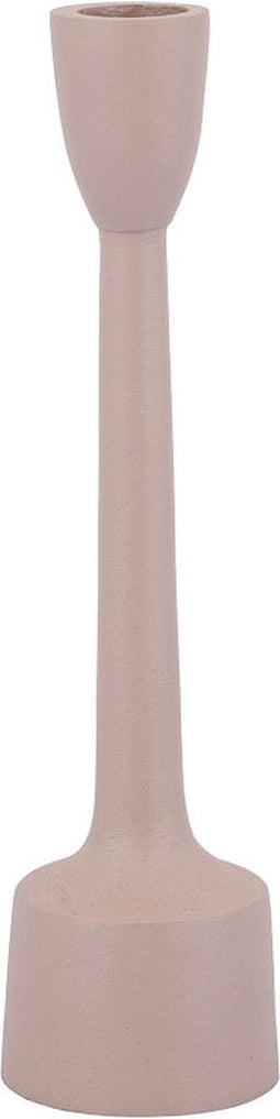 PTMD Bosco Beige Casted Alu Candleholder Round L