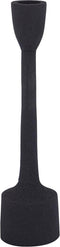 PTMD Bosco Black Casted Alu Candleholder Round L