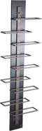 PTMD Brendan Brown Steel Wall Wine Rack Layers L