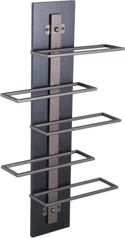 PTMD Brendan Brown Steel Wall Wine Rack Layers S