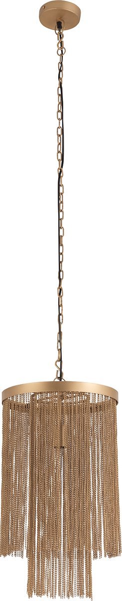 PTMD Brenton Gold Iron Chains Round Hanging Lamp L