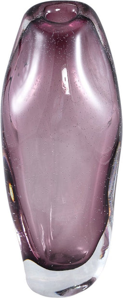 PTMD Bryce Purple Thick Angular Glass Vase Long