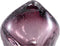 PTMD Bryce Purple Thick Angular Glass Vase Wide Low