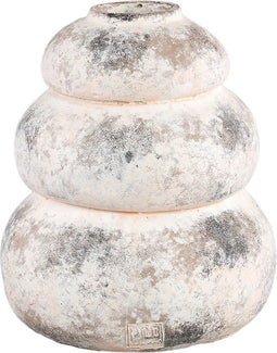 PTMD Bulby Pink cement layered bulb pot round M