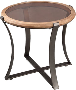 PTMD Cami Natural fir wood coffeetable bended frame M