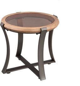 PTMD Cami Natural fir wood coffeetable bended frame S