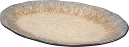 PTMD Candice Ovaal Bord - 32 x 21 x 2,5 cm - Keramiek - Crème