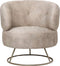 PTMD Carice Beige fauteuil infinity 2 beige gold base