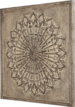 PTMD Casa Brown MDF Carved Wallpanel Antique Look S