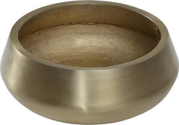 PTMD Caylin Ronde Bloempot - 30 x 30 x 14 cm - Aluminium - Goud