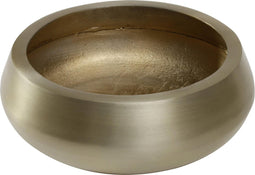 PTMD Caylin Ronde Bloempot - 40 x 40 x 18 cm - Aluminium - Bruin