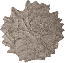 PTMD Ceanna Brown MDF Wall Panel Wavy Round S