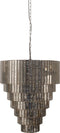PTMD Ceylin Silver Steel Hanging Lamp 7 Layers L