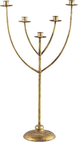PTMD Charles Meervoudige Kandelaar - 34 x 16 x 67 cm - Ijzer - Goud